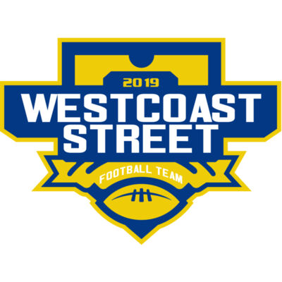 West Coast Street Football League logo template Miniatura