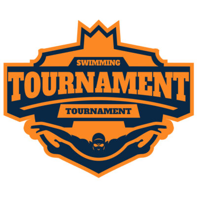 Swimming Tournament logo template Miniatura
