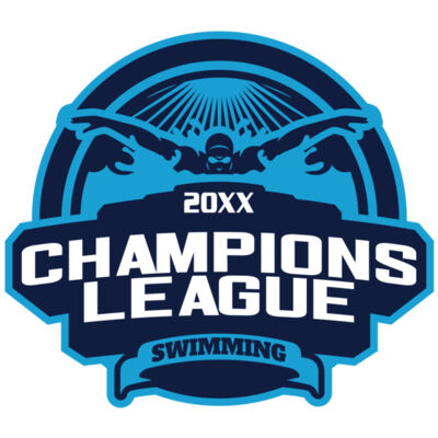 Champions League Swimming logo template Miniatura