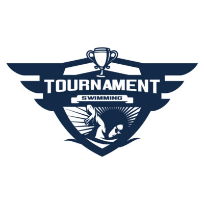 Swimming Tournament logo template 04 Miniatura