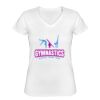 Playera Dama: Algodón Peinado Cuello V Miniatura