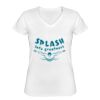 Playera Dama: Algodón Peinado Cuello V Miniatura